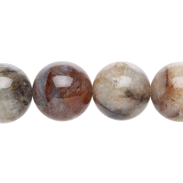 Multi-beryl 1pkg1, round bead D grade, 15 inch 13-15mm image number 0
