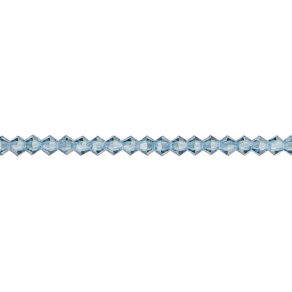 Bead 1pkg1440 Malibu blue, Preciosa Czech crystal, 3mm bicone image number 0