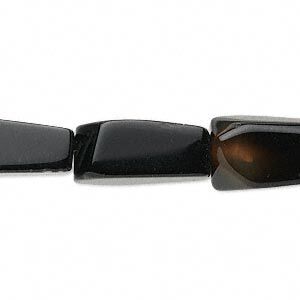 Black agate 1pkg1, freeform bead 15 inch 18x9x8mm-32x13x12mm