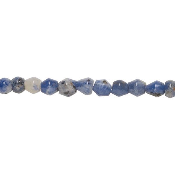 Bead, orange sodalite (natural), 3.5-4.5mm bicone with 0.8-1.5mm hole, C grade, Mohs hardness 5 to 6. Sold per 15-1/2" to 16" strand. image number 0