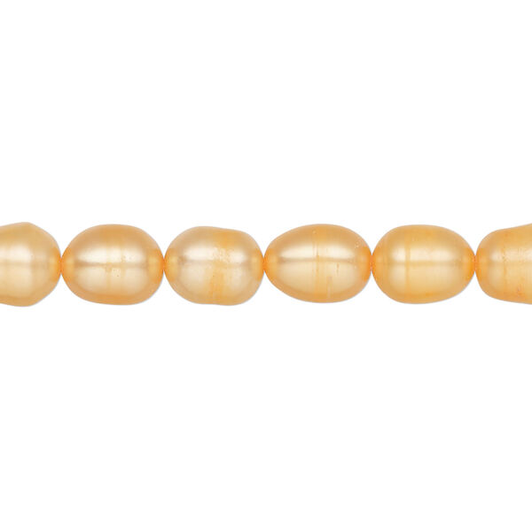 Freshwater pearl 1pkg1 rice, 15 inch carrot 6-7mm cultured image number 0