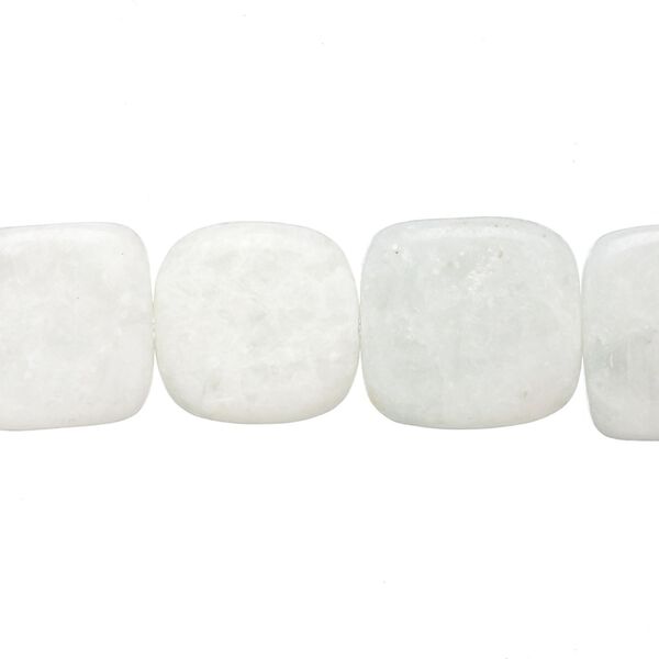 Amazonite 1pkg1, rounded flat square bead natural 15 inch 14x14mm-15x15mm image number 0
