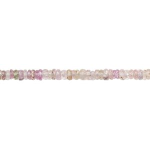 Multi-sapphire 1pkg1, hand-cut faceted rondelle bead 7 inch 3x1mm-4x2mm