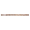Mother-of-pearl shell 1pkg1, flat oval bead 15 inch brown and black stripes 14x10mm image number 1