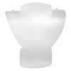 Display, foldable, necklace and earring, acrylic, frosted clear, 10-1/4 x 9-1/4 x 3-3/4 inches assembled. Sold individually. image number 1