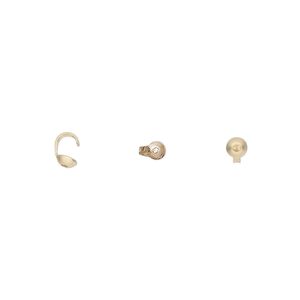 Bead tip, 14Kt gold, 5x3mm with 0.039-inch hole. Sold individually.