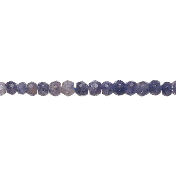 Quartz 1pkg1, hand-cut faceted rondelle bead C grade, 12 inch 3x2mm-4x3mm image number 0