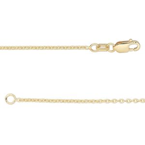 Chain 1pkg1 14Kt gold-filled cable, 1.4mm / lobster claw clasp, Gossamer™ 16 inch