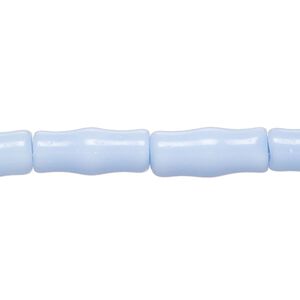 Bead, cat's eye glass (fiber optic glass), medium to dark blue-violet, 17x5mm-17x7mm vase. Sold per 14-inch strand, approximately 20 beads.