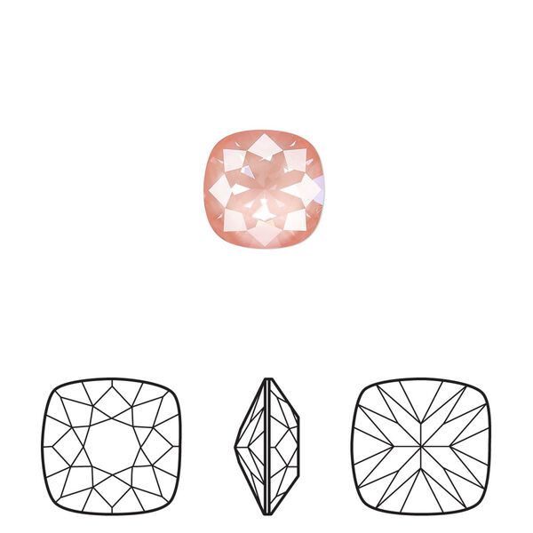 Fancy stone 144pk crystal flamingo ignite, Swarovski® 10mm cushion 4470 image number 0