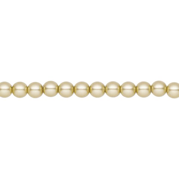 Pearl 600pk vanilla, Preciosa Czech crystal 4mm round image number 0