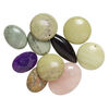 Multi-gemstone / glass 1pkg10, top-drilled mixed shape drop mix 28x13mm-39mm image number 2
