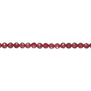 Rhodolite garnet 1pkg1, faceted round bead natural 15.5-16 inch 2-3mm