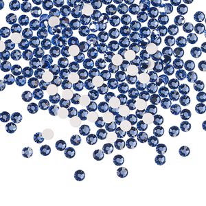 Flat back 1440pk blue violet foil back, Preciosa MAXIMA Czech crystal hotfix rhinestone 2.3-2.5mm chaton rose round SS8