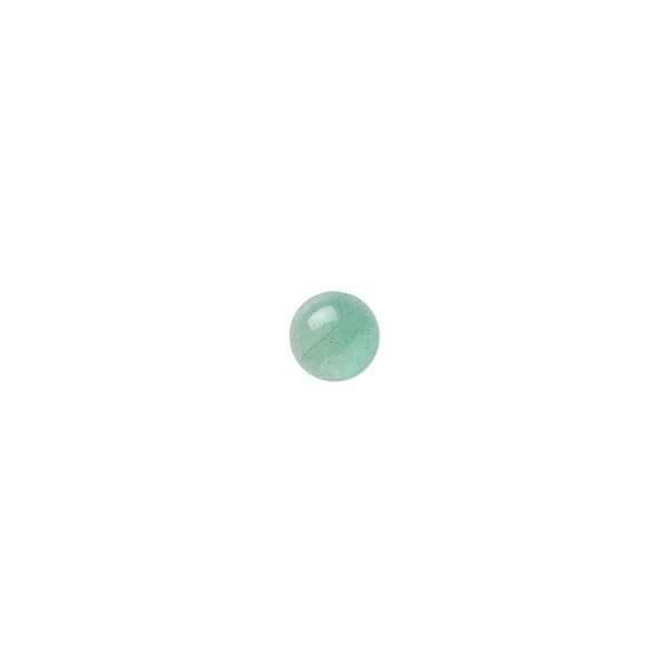 Green aventurine 1pkg16, calibrated round cab natural 6mm image number 0