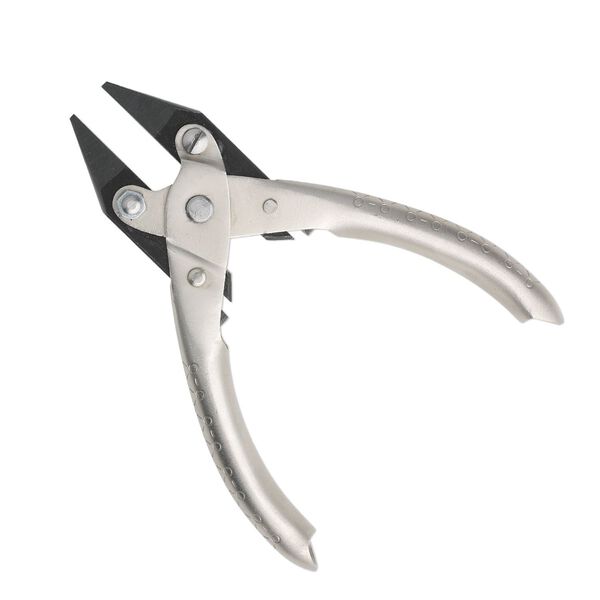 Pliers, parallel-action chain-nose, steel and nickel-plated steel, 5-1/2 inches with textured handles. Sold individually. image number 0