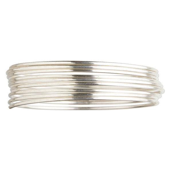 Wire, sterling silver, half-hard, round, 16 gauge. Sold per pkg of 5 feet. image number 0