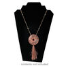 Display, necklace, velvet, black, 12-1/2 x 8-1/4 x 4-3/4 inches easel. Sold individually. image number 2
