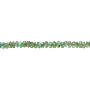 Emerald 1pkg1, hand-cut faceted rondelle bead 5 inch 3x1mm-3x2mm