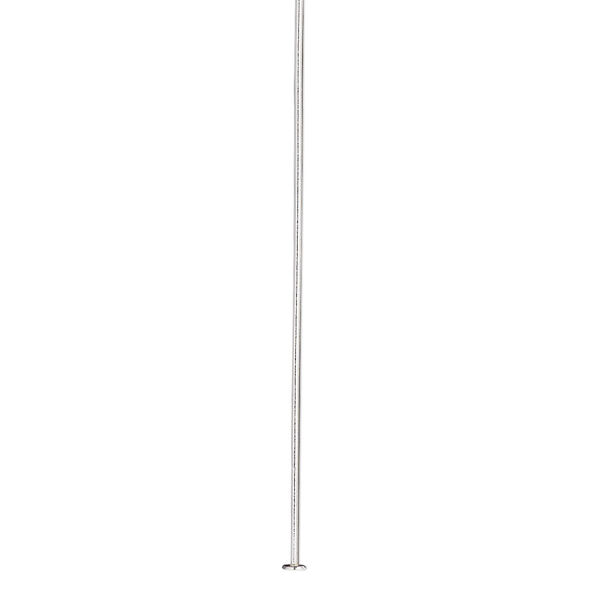 Head pin, sterling silver, 3 inches, 22 gauge. Sold per pkg of 10. image number 0