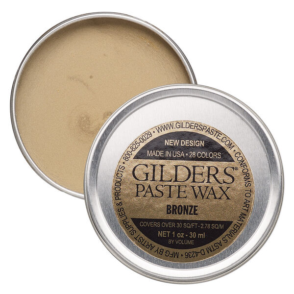 Wax paste, Gilders Paste®, pkg/1-ounce tin, bronze. image number 0