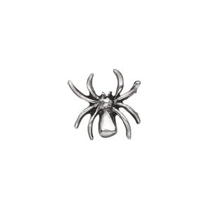 Bead, pewter (tin-based alloy), pkg/1, antiqued, 15mm spider.