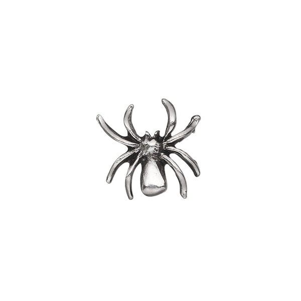 Bead, pewter (tin-based alloy), pkg/1, antiqued, 15mm spider. image number 0