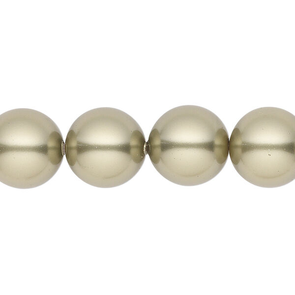 Pearl 10pk light green, Crystal Passions® 12mm round 5811 image number 0