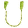 Peridot 1pkg1, hand-cut top-drilled faceted puffed teardrop bead natural, 8 inch 4mm image number 2