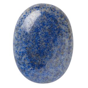 Denim lapis 1pkg1, calibrated oval cab natural 40x30mm