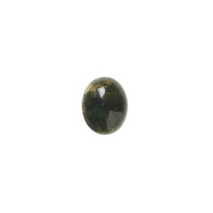 Fancy jasper 1pkg10, calibrated oval cab natural 10x8mm