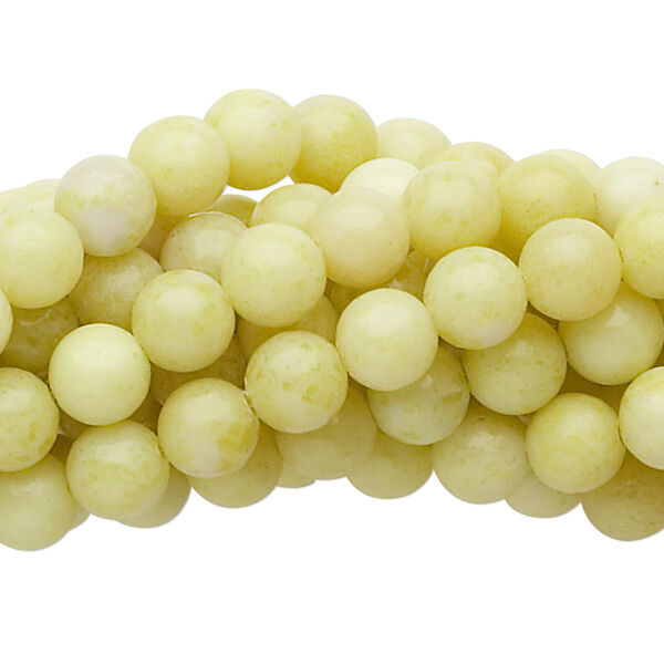 Bead, peridot "jasper" (serpentine) (natural), 6mm round, C grade, Mohs hardness 2-1/2 to 6. Sold per pkg of (10) 15" to 16" strands. image number 0