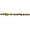 Mother-of-pearl shell 1pkg1, pebble bead 14 inch green and black small to medium image number 1