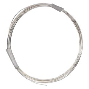 Wire, sterling silver-filled, dead-soft, round, 24 gauge. Sold per pkg of 10 feet.