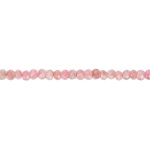 Rhodochrosite 1pkg1, faceted rondelle bead natural 15.5-16 inch 3x2mm