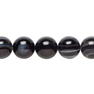 Bull's eye agate 1pkg1, hand-cut round bead natural 15.5-16 inch 10mm