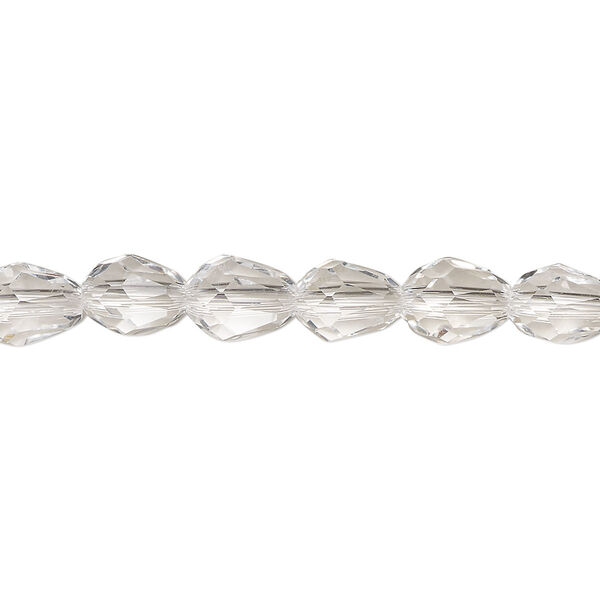 Bead Celestial Crystal® 1pkg60, 8x6mm teardrop / 66 facets, clear image number 0