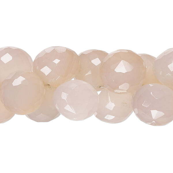 Bead, peach chalcedony (dyed), 11-13mm hand-cut top-drilled faceted teardrop with 0.4-1.4mm hole, C+ grade, Mohs hardness 6-1/2 to 7. Sold per 8-inch strand. image number 0