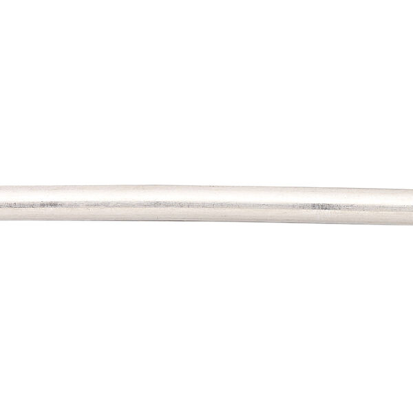 Wire, sterling silver, dead-soft, 4x1mm low-dome, 18 gauge, half-round. Sold per 1-foot pkg. image number 0