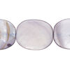 Mother-of-pearl shell 1pkg1, flat oval bead 15 inch light purple 23x19mm-24x19mm image number 0