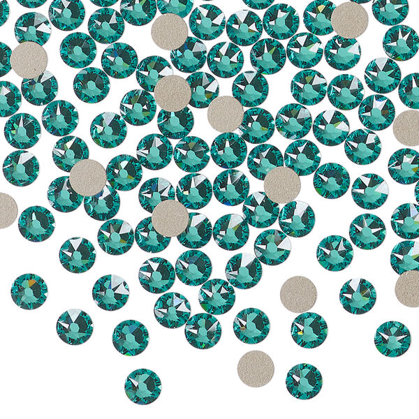 Flat back 1pkg1440 Caribbean green foil back, Swarovski&reg; ReCreated&trade;, 3.8-4mm rose round SS16 2088 image number 0
