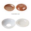 Mold, silicone, white, 3 x 3 x 3-3/4 inch round tray. Sold individually. image number 0