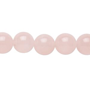Rose quartz 1pkg1, round bead natural 15.5-16 inch 10mm