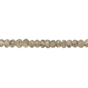 Black spotted quartz 1pkg1, hand-cut faceted rondelle bead natural, 13 inch 4x2mm-5x4mm