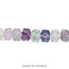 Rainbow fluorite 1pkg1, hand-cut carved rondelle bead natural 15.5-16 inch 8x6mm image number 1