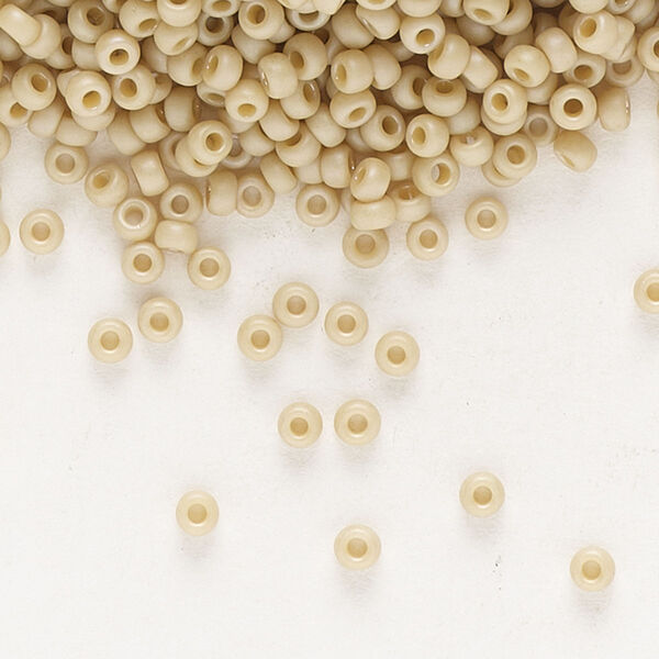 Seed bead, Miyuki, glass, pkg/250g, #11 rocaille, opaque matte rainbow moth wing brown, (RR-4691). image number 0