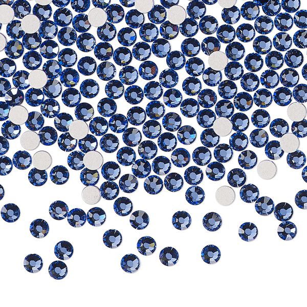 Flat back 1440pk blue violet foil back, Preciosa MAXIMA Czech crystal rhinestone 2.7-2.9mm chaton rose round SS10 image number 0