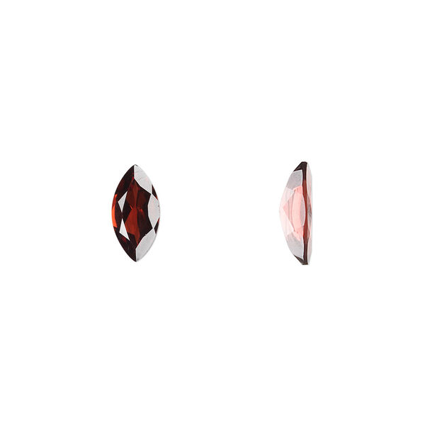 Gem, almandite garnet (natural), 10x5mm faceted marquise, A grade, Mohs hardness 7 to 7-1/2. Sold individually. image number 0