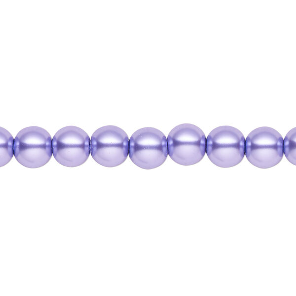 Pearl 1pk violet, Celestial Crystal&reg; 6mm round 15.5-16 inch image number 0