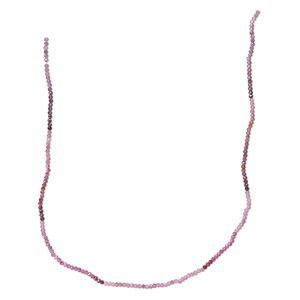 Pink tourmaline 1pkg1, hand-cut faceted round bead natural 12 inch 2mm